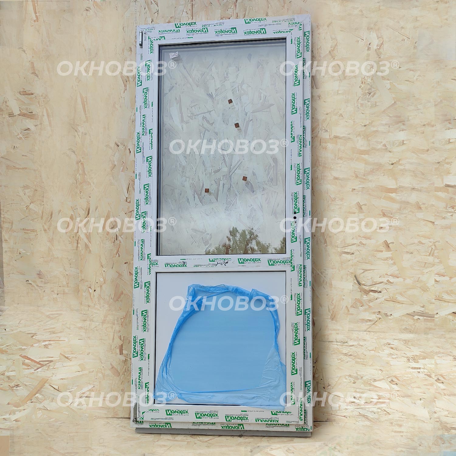 Готовая ПВХ дверь 200х80 см (левая)