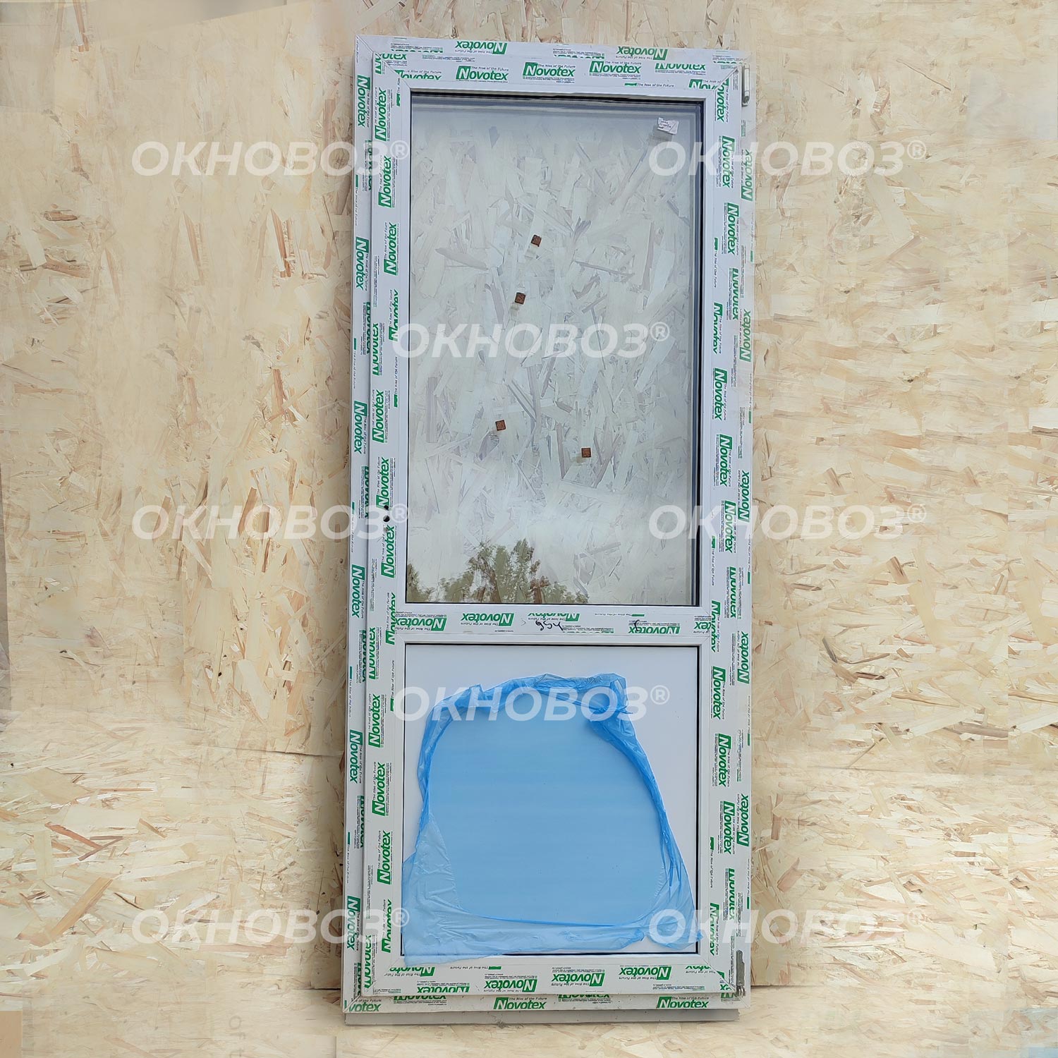 Готовая ПВХ дверь 200х80 см (правая)